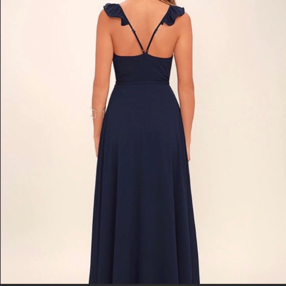 Lulus NAVY blue maxi dress